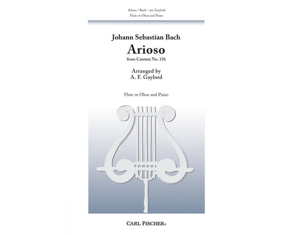 Arioso Flute solo, Oboe solo, Piano G MAJOR - Johann Sebastian Bach A. F. Gaylord (SPECIAL ORDER)