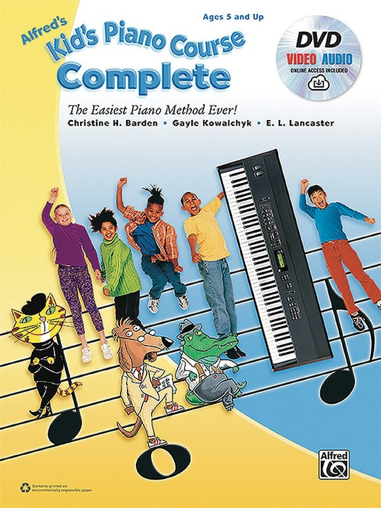 Kid's Piano Course, Complete - The Easiest Piano Method Ever! - Ages 5 and Up - Piano Method Series w/DVD Video & Audio*