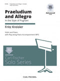 Kreisler, Fritz - Praeludium & Allegro in the Style of Pugnani - Violin & Piano w/MP3