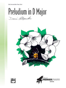 Alexander, Dennis - Preludium in D Major - Early Intermediate - Piano Duet Sheet (1 Piano 4 Hands) - Alfred Signature Series