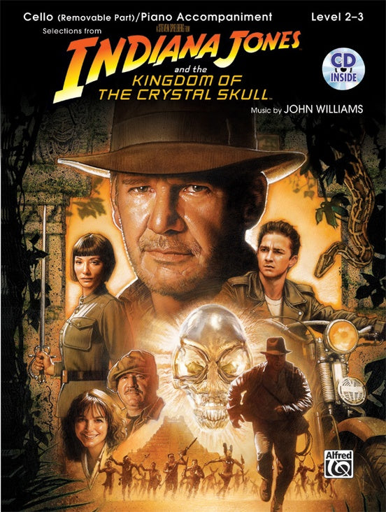 Indiana Jones and the Kingdom of the Crystal Skull - Instrumental Solos for Strings - Level 2-3 - Cello Solo w/CD