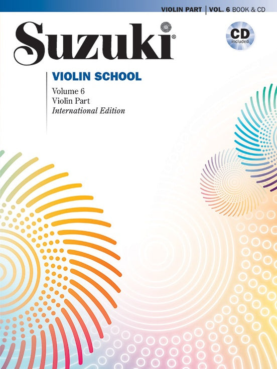 Suzuki Violin School, Volume 6 International Edition -  violin perf. Augustin Hadelich / accomp. perf. Kuang-Hao Huang Bk/CD