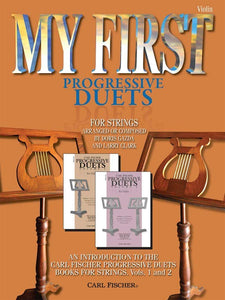 My First Progressive Duets For Strings - 41 Introductory Duets arr. Larry Clark & Doris Gazda - Violin Ensemble Duet: Two (2) Violins - Score Only