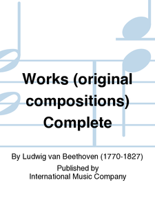 Beethoven - Complete Works for Piano Duet (1 Piano 4 Hands)