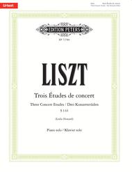 Liszt - Three Concert Etudes, S 144 (Howard) Piano Solo (Urtext)