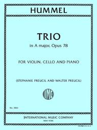 Hummel - Trio in A major, Op. 78 for Violin, Cello and Piano (Stephanie Preucil and Walter Preucil)