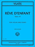 Ysaye - Reve D'Enfant, Op. 14 for Viola and Piano (Fine)