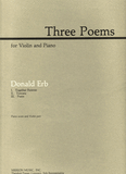 Erb, Donald - Three (3) Poems - Together Forever // Toccata // Poem - Violin & Piano