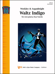 Weekley & Arganbright - Waltz Indigo - Intermediate - Piano Duet Sheet (1 Piano 4 Hands)