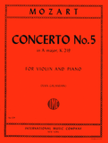 Mozart - Violin Concerto No. 5 in A Major KV 219 - ed. w/Cadenzas by Ivan Galamian - Violin & Piano