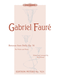 Faure, Gabriel - Berceuse from Dolly, Opus 16 (La chanson dans le jardin) ed. Roy Howat - Violin & Piano - Urtext