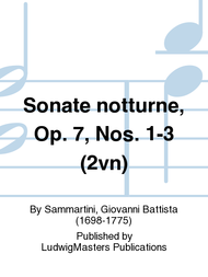 Sammartini, Giovanni Battista - Sonate Notturne, Opus 7 (3 Sonatas) ed. Enrico Polo - Violin Ensemble Duet: Two (2) Violins & Piano - Score & Parts