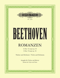 Beethoven - Two (2) Romances - Opus 40 in G Major & Opus 50 in F Major ed. Carl Flesch - Violin & Piano