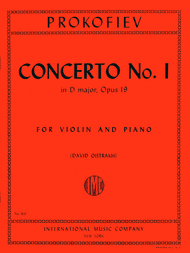 Prokofiev, Sergei - Concerto No. 1 in D Major, Opus 19 ed. David Oistrakh - Violin & Piano