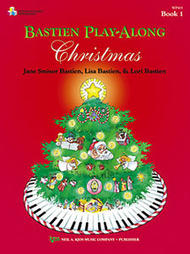 XMAS - Bastien Play-Along Christmas, Book 1 - Twenty-One (21) Sacred, Popular and Christmas Classics - graded Primer through Level 2 - Piano Solo Collection w/CD