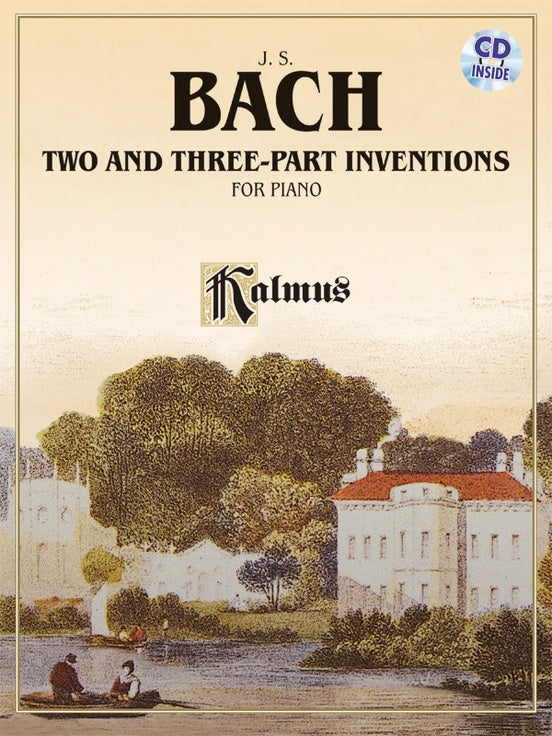 Two- and Three-Part Inventions By Johann Sebastian Bach / ed. Hans Bischoff, translated by Alexander Lipsky Piano Book & CD (Special Order)