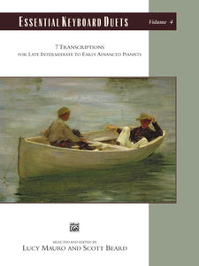 Essential Keyboard Duets Volume 4 - Seven (7) Transcriptions - Late Intermediate to Early Advanced - Piano Duet (1 Piano 4 Hands)