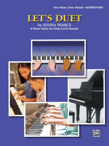 Pearce, Elvina - Let's Duet! - Six (6) Early Level Duets - Piano Duet (1 Piano 4 Hands)