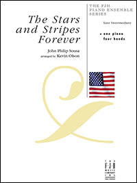 Sousa - Stars and Stripes Forever arr. Kevin Olson - Late Intermediate - Piano Duet Sheet (1 Piano 4 Hands)