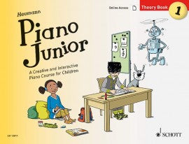 Heumann, Hans-Gunter - Piano Junior: Theory Book 1 (A Creative & Interactive Piano Course for Children) - Piano Method Series w/Audio Access