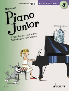 Heumann, Hans-Gunter - Piano Junior: Performance Book 3 (A Creative & Interactive Piano Course for Children) - Piano Method Series w/Audio Access