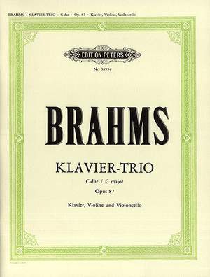 Trio No.2 in C Op.87 - Brahms, Johannes - Piano, Violin and Cello (G. Schumann)