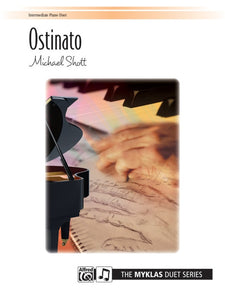 Shott, Michael - Ostinato Opus 11/8 - Early Advanced - Piano Duet Sheet (1 Piano 4 Hands) - Myklas Duet Series (POP)