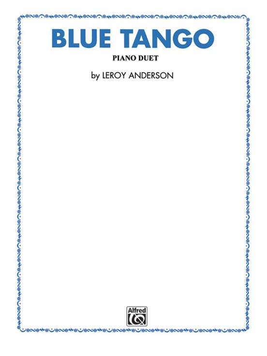 Anderson, Leroy - Blue Tango arr. Edwards - Piano Duet Sheet (1 Piano 4 Hands)