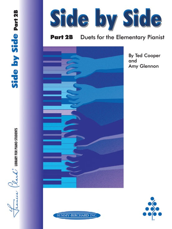 Side by Side, Part 2B - Duets for Teacher & Student by Ted Cooper & Amy Glennon - Piano Duet (1 Piano 4 Hands) - Frances Clark Library