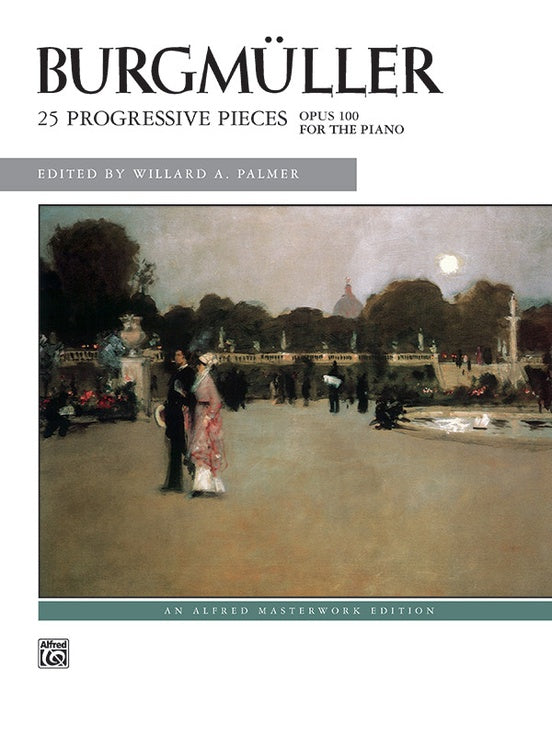 Burgmuller, Johann Friedrich - Twenty-Five (25) Easy & Progressive Pieces (Etudes / Studies) Opus 100 ed. Willard A. Palmer - Book Only