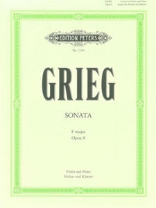 Grieg, Edvard - Sonata No. 1 in F Major, Opus 8 ed. Maxim Jacobsen - Violin & Piano (POP)