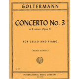 Goltermann, Georges - Concerto No. 3 in B minor, Opus 51 ed. Julius Klengel & Daniel Morganstern - Cello & Piano