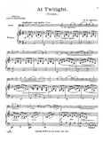Squire, William Henry - At Twilight (Triste) ed. Alvin Buechner - Cello & Piano