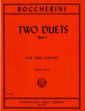 Boccherini, Luigi - Two (2) Duets, Opus 5 ed. Hans Sitt - Violin Ensemble Duet: Two (2) Violins - Parts Only