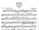 Faure, Gabriel - Sonata No. 1 in A Major, Opus 13 ed. Zino Francescatti & Robert Casadesus - Violin & Piano