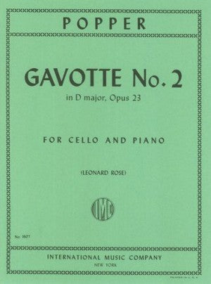 Popper, David - Gavotte No. 2 in D Major, Opus 23 ed. Leonard Rose - Cello & Piano