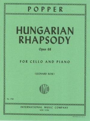 Popper, David - Hungarian Rhapsody, Opus 68 ed. Leonard Rose - Cello & Piano