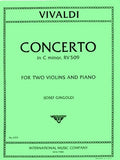 Vivaldi, Antonio - Concerto in D minor, Opus 21/4 RV 509 ed. Paul Klengel - Violin Ensemble Duet: Two (2) Violins & Piano - Score & Parts