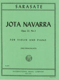 Sarasate, Pablo de - Jota Navarra, Opus 22/2 - Danza Espanola (Spanish Dance) No. 4 ed. Zino Francescatti - Violin & Piano