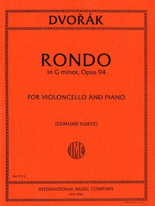 Dvorak, Antonin - Rondo in G minor, Opus 94 (B 171) ed. Edmund Kurtz - Cello & Piano