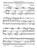 Soler, Antonio - Three (3) Sonatas from the Royal Escorial transcr. Samuel Marder - Sonata in B minor, E & G Major - Violin & Piano
