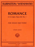 Rubinstein, Anton - Romance in E-flat (Eb) Major, Opus 44/1 arr. Henri Wieniawski / ed. Tyrone Greive - Violin & Piano