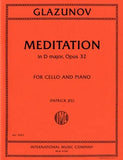 Glazunov, Alexander - Meditation in D Major, Opus 32 transcr. Patrick Jee - Cello & Piano