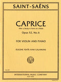 Saint-Saens, Camille - Caprice after a Study in the Form of a Waltz, Opus 52/6 - transcr. Eugene Ysaye / ed. Ivan Galamian - Violin & Piano