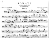 Romberg, Bernhard - Sonata in G Major, Opus 43/3 ed. F.G. Jansen - Cello & Piano