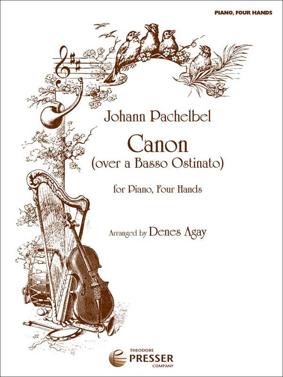 Pachelbel - Canon (Over A Basso Ostinato) arr. Denes Agay - Piano Duet (1 Piano 4 Hands)