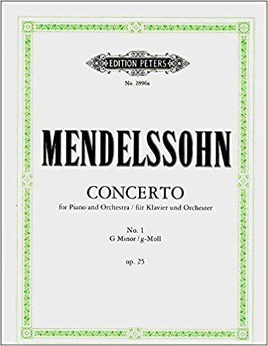 Mendelssohn - Concerto No. 1 in G Minor Op. 25 (Ruthardt) (OUT OF PRINT)