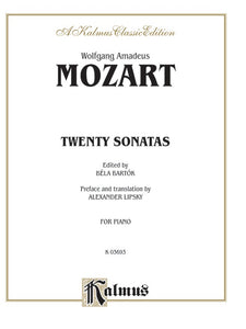 Mozart - Twenty Sonatas ed. Bela Bartok, translated Alexander Lipsky