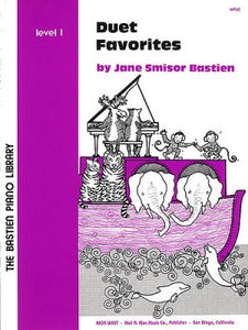 Bastien Piano Library - Duet Favorites, Level 1 - Piano Duet (1 Piano 4 Hands)