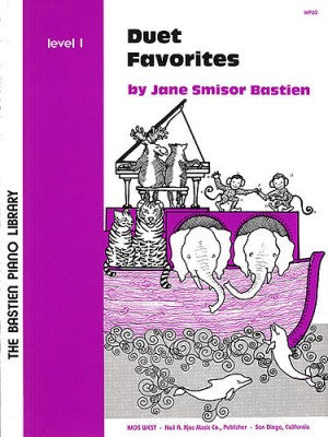 Bastien Piano Library - Duet Favorites, Level 1 - Piano Duet (1 Piano 4 Hands)